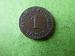 Dt. Reich 1896 D, 1 Pfennig