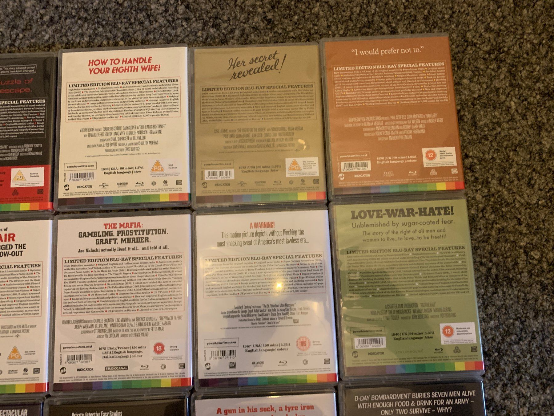 Alle DVDs: 14x Bluray Indicator Powerhouse UK – Neu (gemäss Beschreibung) aus Zofingen von Debohli 2