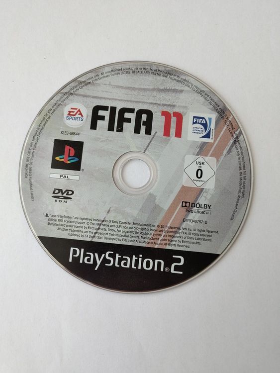 Fifa 11 - Playstation 2 - PS2 - nur Disk | Kaufen auf Ricardo