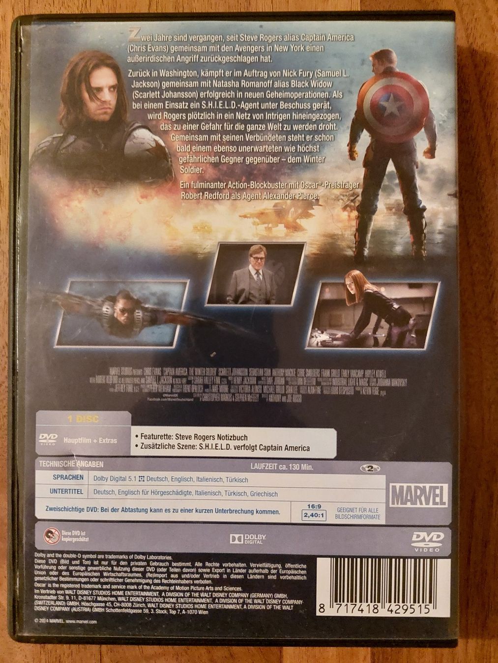Tutti i DVDs: DVD - The Return of the First Avenger – Usato da Rheinfelden venduto da FilmAuktion 1