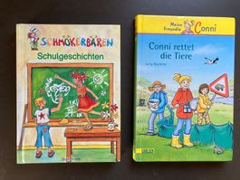2 Bücher „Schulgeschichten“ und „Conni rettet die Tiere“