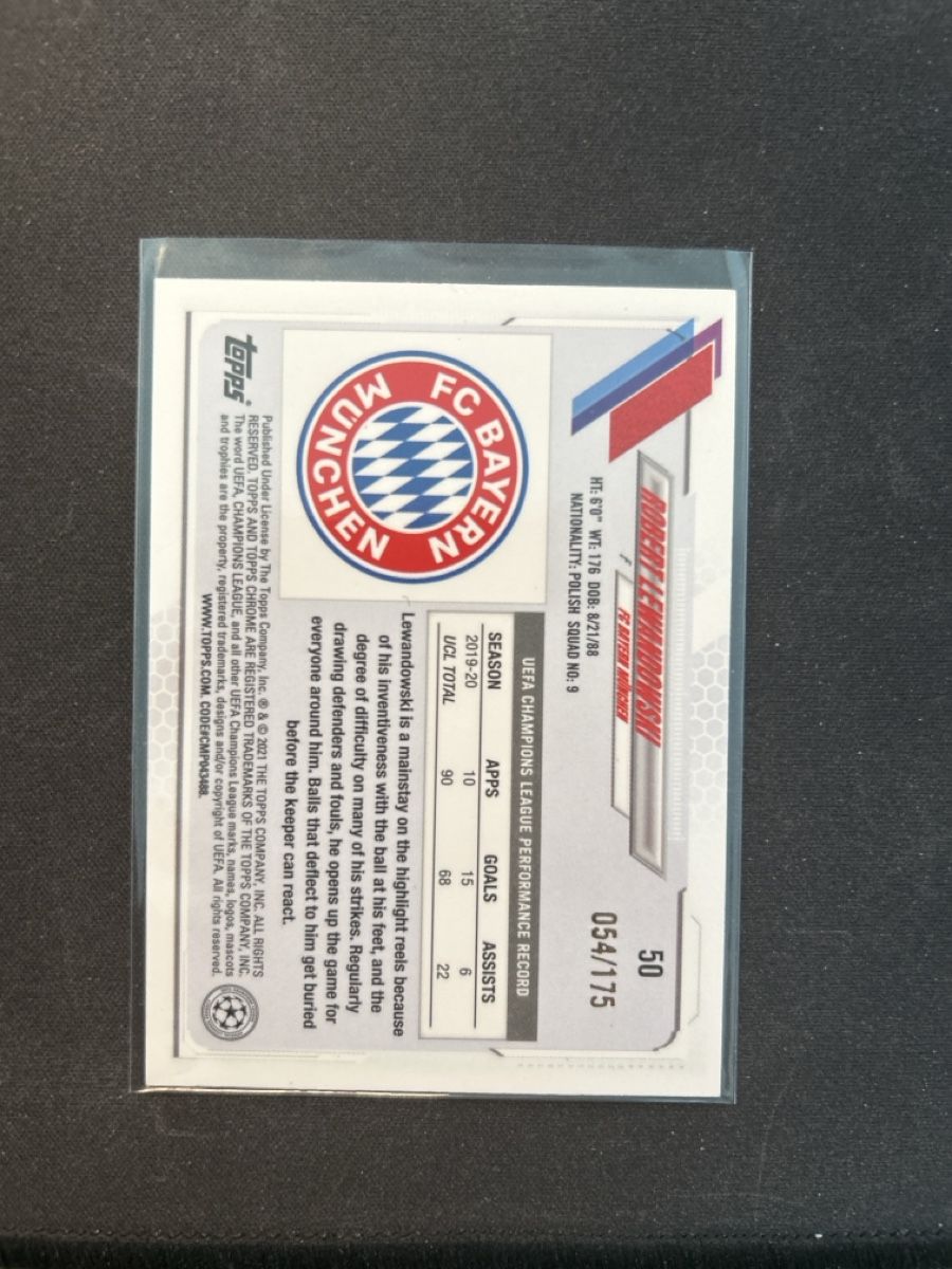 Topps Carte collezionabili: Topps chrome Robert Lewandowski pink /175  – Usato da Greppen venduto da hcv_cc2r 1