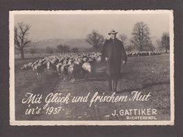 RICHTERSWIL 1936, J.Gattiker Metzgerei