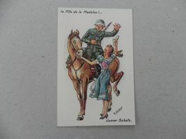 CH Humor Motiv Karte Miltär Rueblikarte Bären Katzen Bier