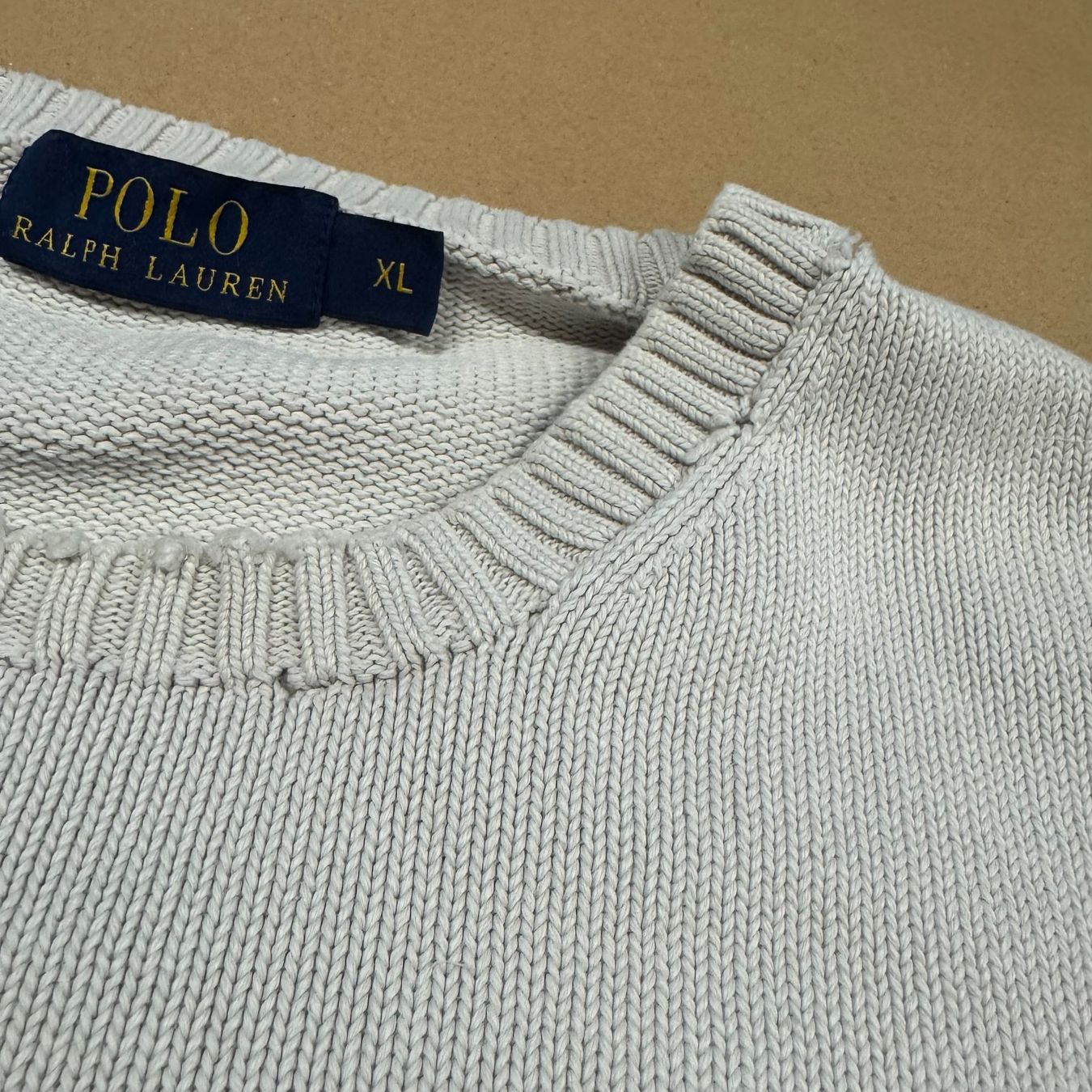 Ralph Lauren Maglioni & Felpe: Polo Ralph Lauren knitted white crewneck retro pullover pull – Usato da St. Gallen venduto da sourced_limited 3