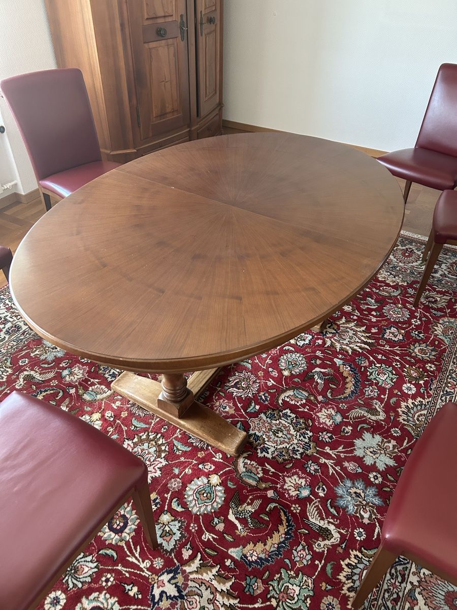 Set di tavolo e panche: Esstisch mit sechs Stühlen Holz – Usato da Wängi venduto da pat_r8kx 3