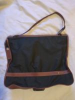 Valise porte-habits Samsonite cuir/textile Made in France