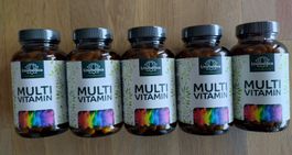 5 x Multivitamin Kapseln, je Glas 180 Stück