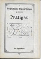 Topographischer Atlas PRÄTIGAU 1922