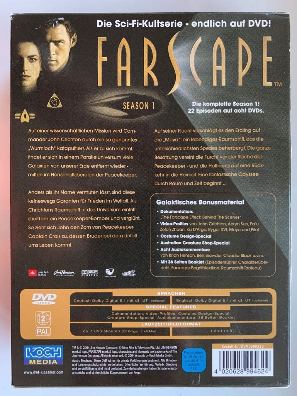 Tutti i DVDs: Farscape - Season 1-2 – Usato da Volketswil venduto da zwitsch33 2