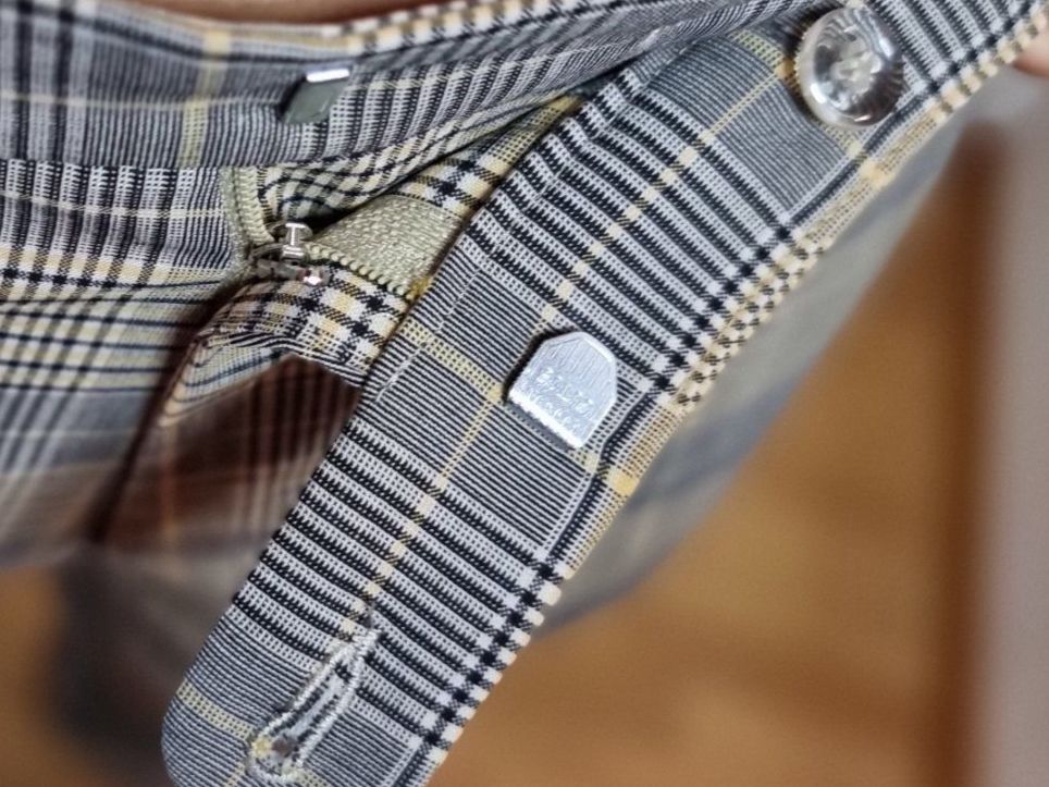 Walbusch Pantaloni: Walbusch Herrenhose kariert Gr. 52 Extraglatt – Usato da Wald ZH venduto da CapLux 1