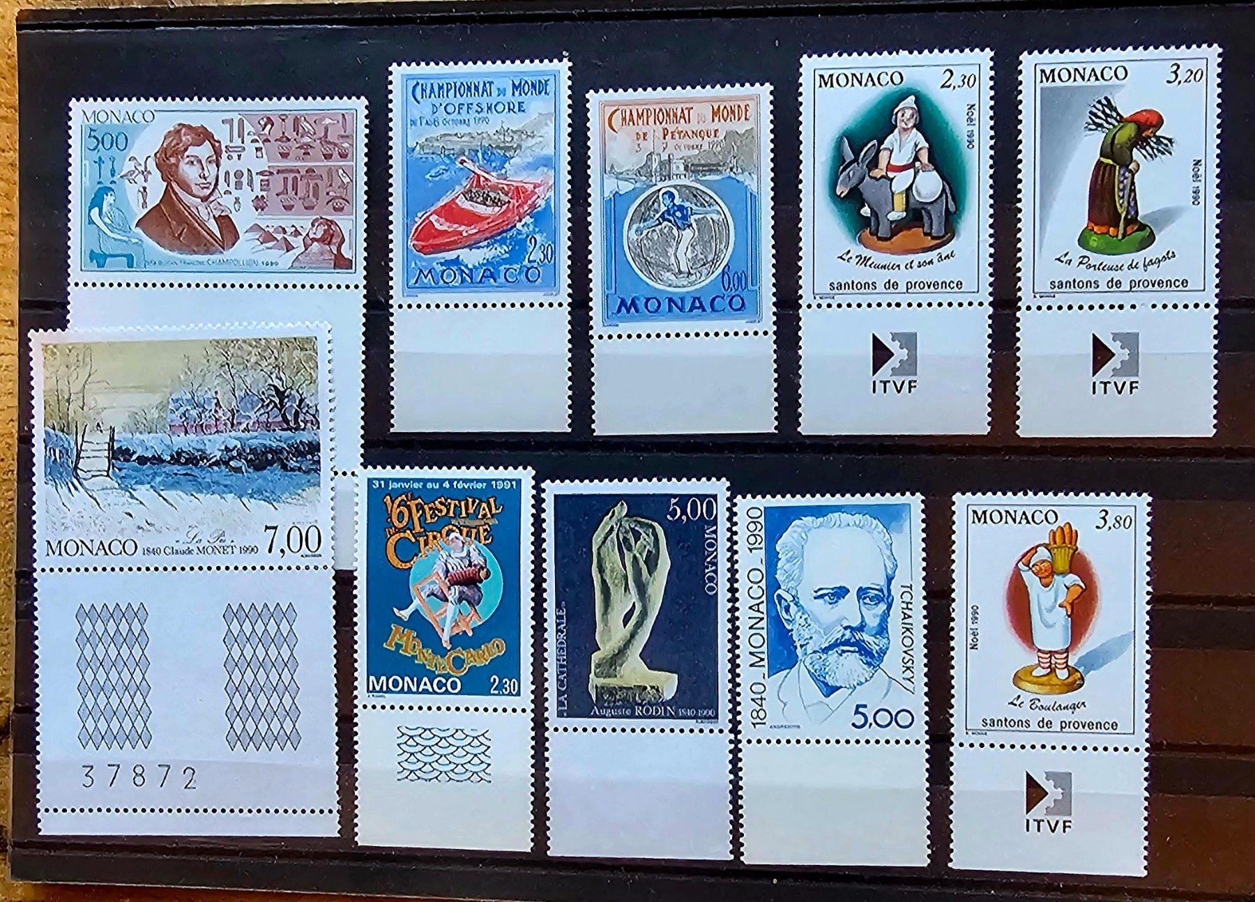 Alle Briefmarken: MONACO timbres neufs ** 1990-91 – Neu (gemäss Beschreibung) aus Les Valettes von Nuba1