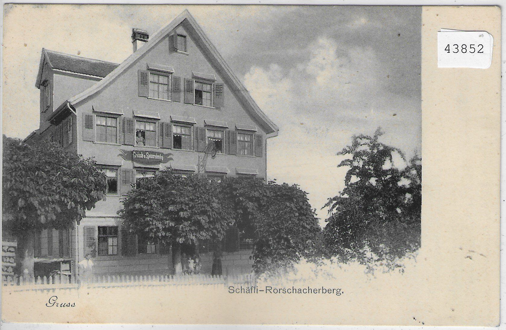 Cartoline postali: Gruss Schäfli-Rorschacherberg 1905 – Usato da Ettingen venduto da Kartenplanet