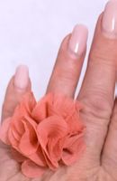 Ring mit Stoffblume, Grösse 18 mm Durchmesser🌸