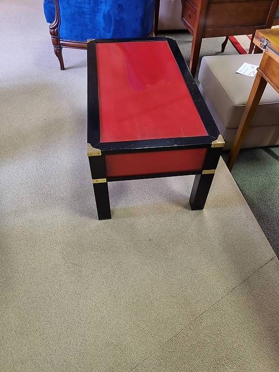 Tavoli: Table basse en bois massif. Deux tiroirs – Nuovo e nell'imballaggio originale da Lausanne venduto da casa56 4