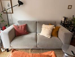 Ikea NOCKEBY two-seat sofa, gray
