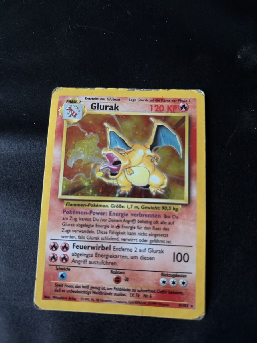 Pokémon Cartes à collectionner: Glurak Holo 4/102 – D'occasion à Bern par chris3012