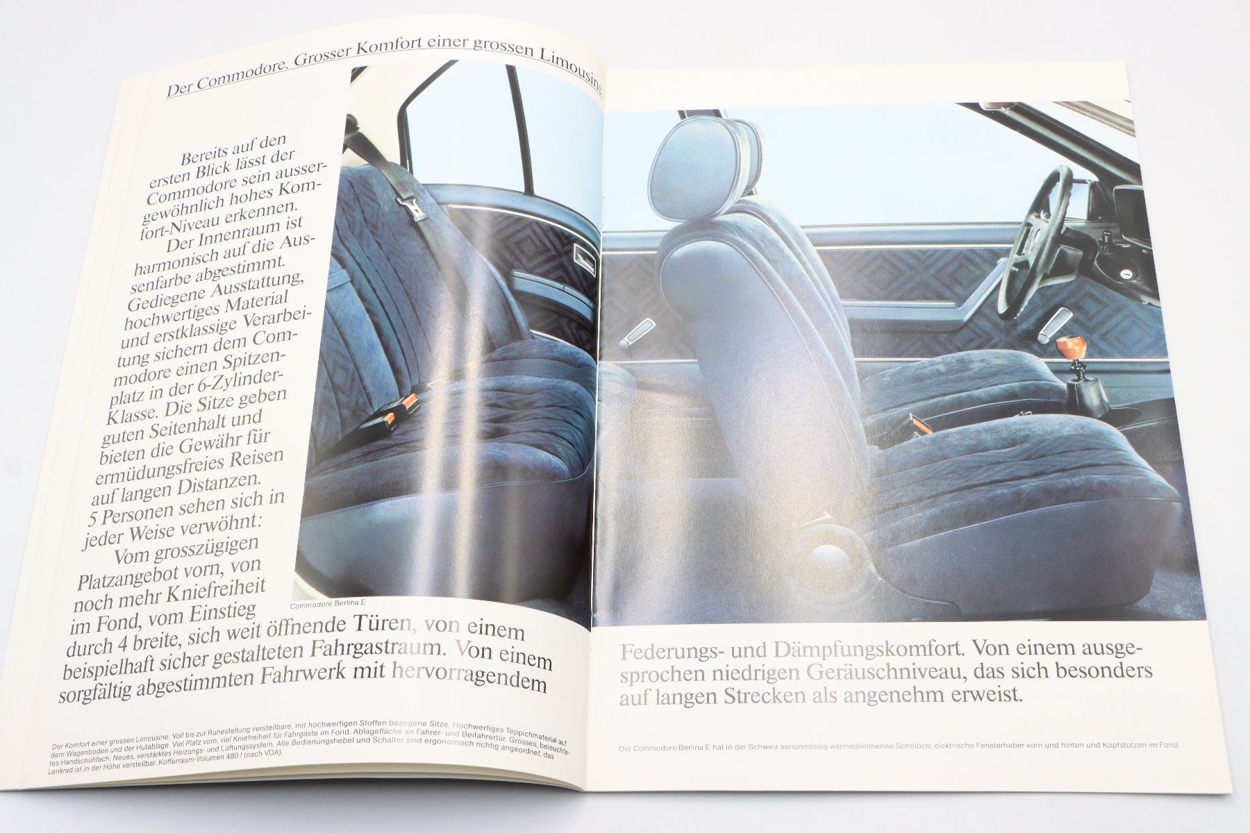 Opel Dokumente: Opel Commodore 1981 Prospekt – Gebraucht aus Bühl b.Aarberg von Collectorpassions 4