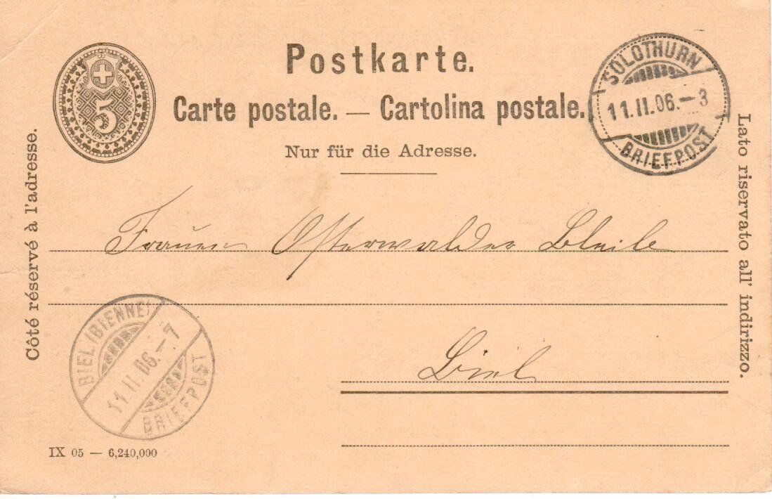 Cartes postales: Chocolat Suchard 1906 – D'occasion à Wolhusen par Curver9 1