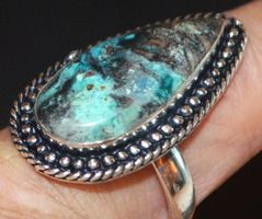 Ring L-8997 – Chrysokoll Azurit Grössenverstellbar