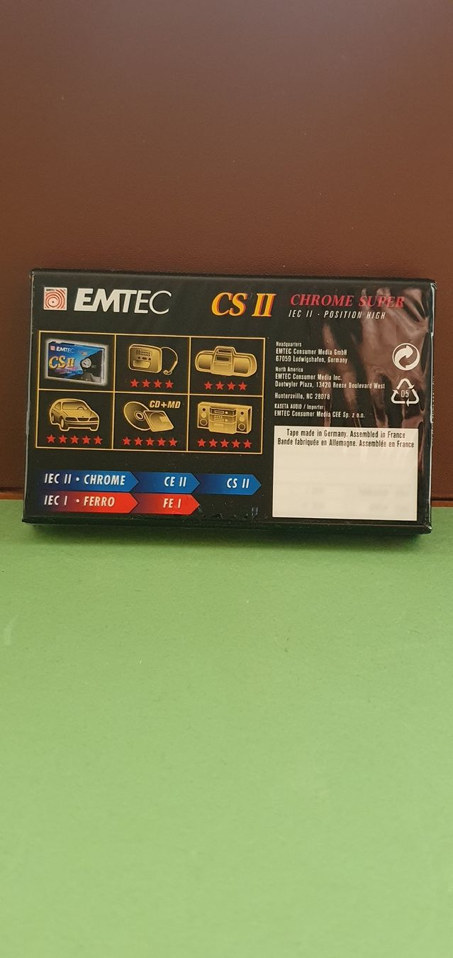 Musicassette: Cassette audio EMTEC CS II Chrome Super 60 – Nuovo e nell'imballaggio originale da Sion venduto da Timevintage 1