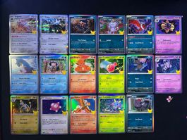 Pokémon 30th Celebration 17x cartes 30c FR