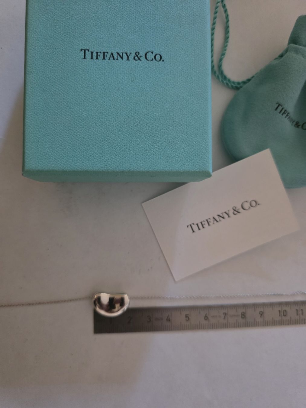 Tiffany & Co. Ciondoli: Tiffany &Co. 925 Silber Bean Kette NP 730 – Usato da Binningen venduto da lieblingsstyle 3