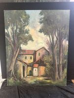 HUILE SUR PANNEAU SIGNÉE ET DATÉE AU DOS 67