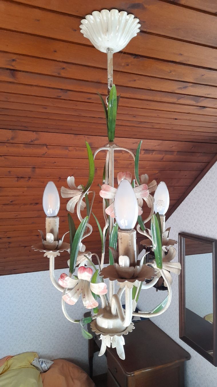 Lampadari & plafoniere: Lustre décoration florale - Vintage – Usato da Bussigny venduto da Zabeth1030