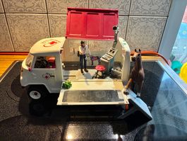 Tierarztwagen mit Pferd und Zubehör, guter Zustand