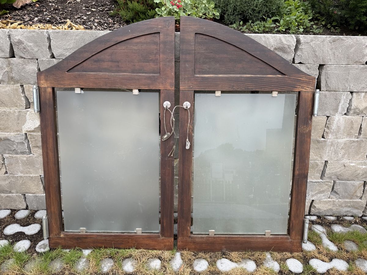 Porte: Holz-Gartentüre, 2 Stk, schwenkbar – Usato da Herbligen venduto da stb_7s6t