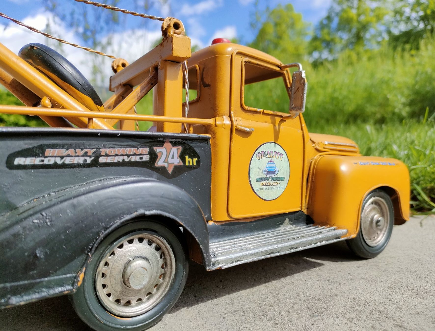 Kit di modellismo & Modellini statici: Unfall-Bergungstruck aus Blech – Nuovo (secondo la descrizione) da Langendorf venduto da Blechfahrzeuge 2