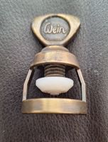 Weinstöpsel, Weinverschluss,Vintage, Messing Optik