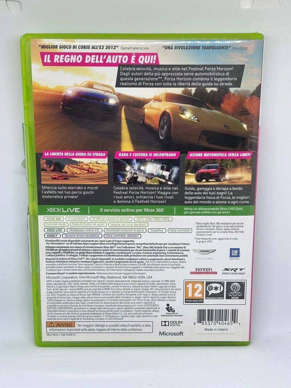 Microsoft Jeux: Forza Horizon per Xbox 360 – D'occasion à Giubiasco par LorisVale 1