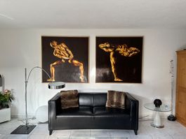 Zwei Original öl Bilder auf Leinwand