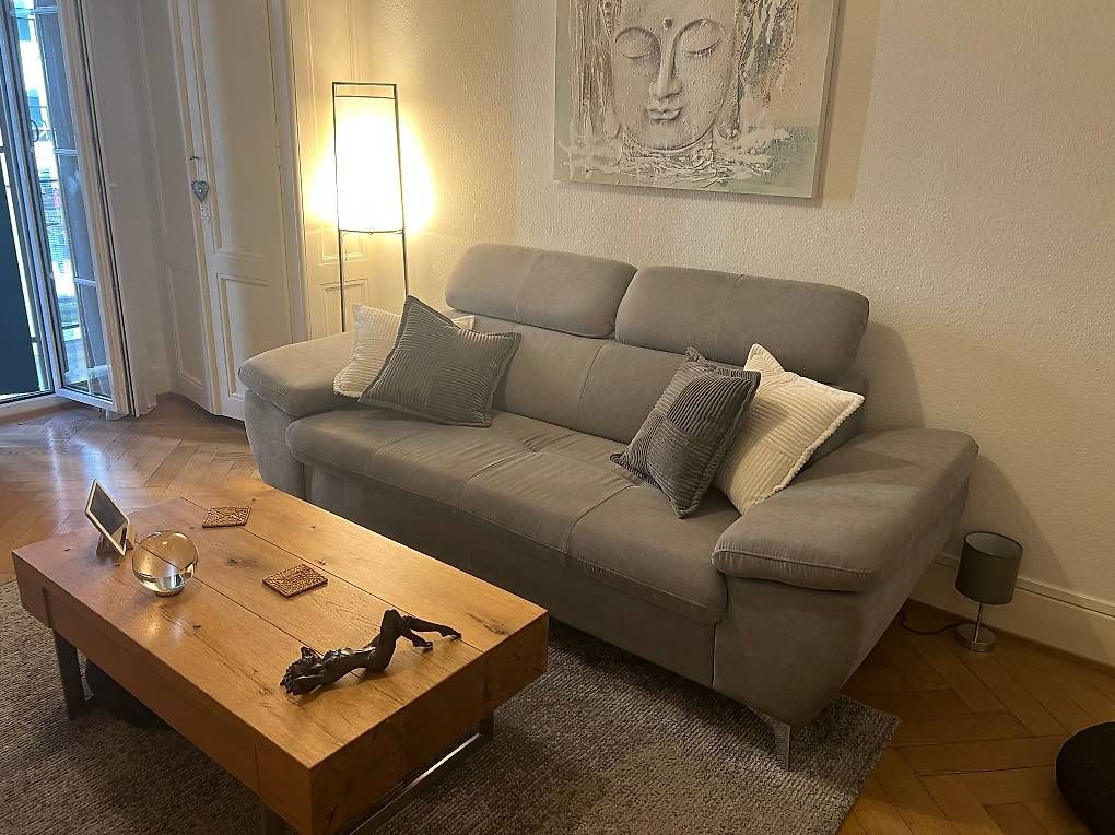 Sofas: Canapé gris clair moderne + tapis – Gebraucht aus Genève von mbu_25ws 2