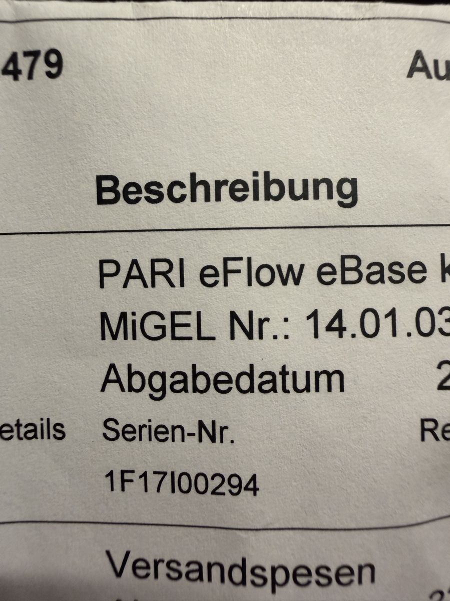 Attrezzature mediche: Pari  eflow Technology Inhalierer plus Zubehör – Usato da Oftringen venduto da ste_mp2b 4
