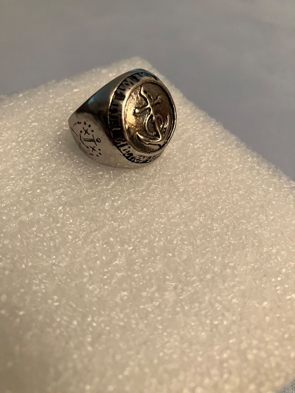 Anelli: Massiver Edelstahl Ring  "Viking Anker Ring" NEU – Nuovo (secondo la descrizione) da Affoltern am Albis venduto da Dlotti 1