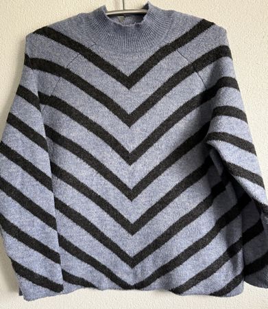 Strick Pullover mit Zickzackmuster - L/XL, Top!