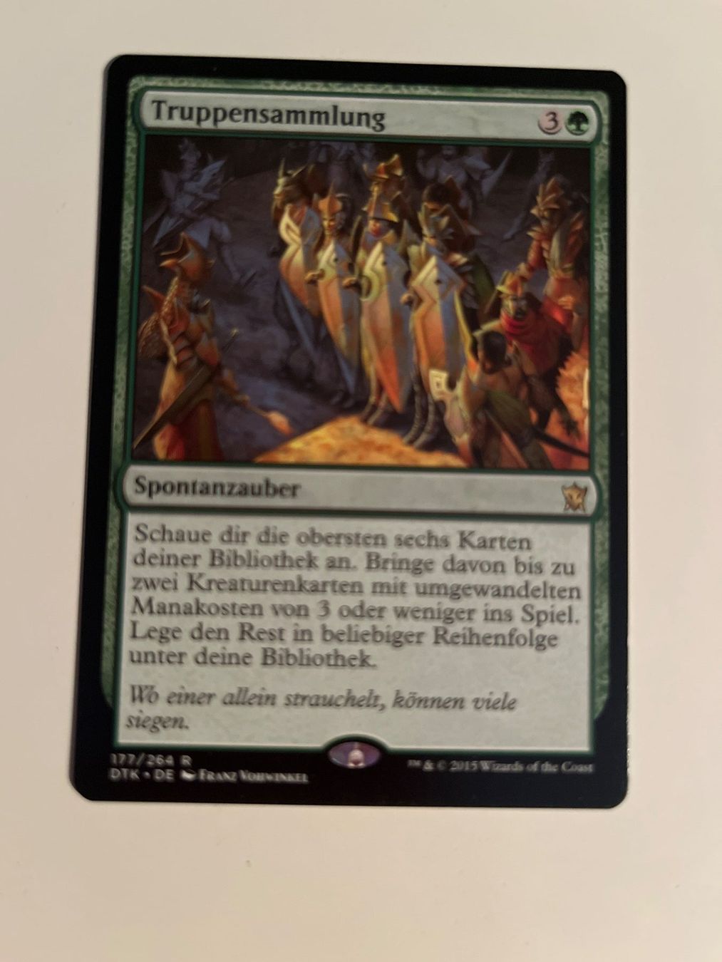 Magic The Gathering Carte collezionabili: 1 x Truppensammlung - Magic: The Gathering - MtG – Usato da Kriens venduto da Shadi1980