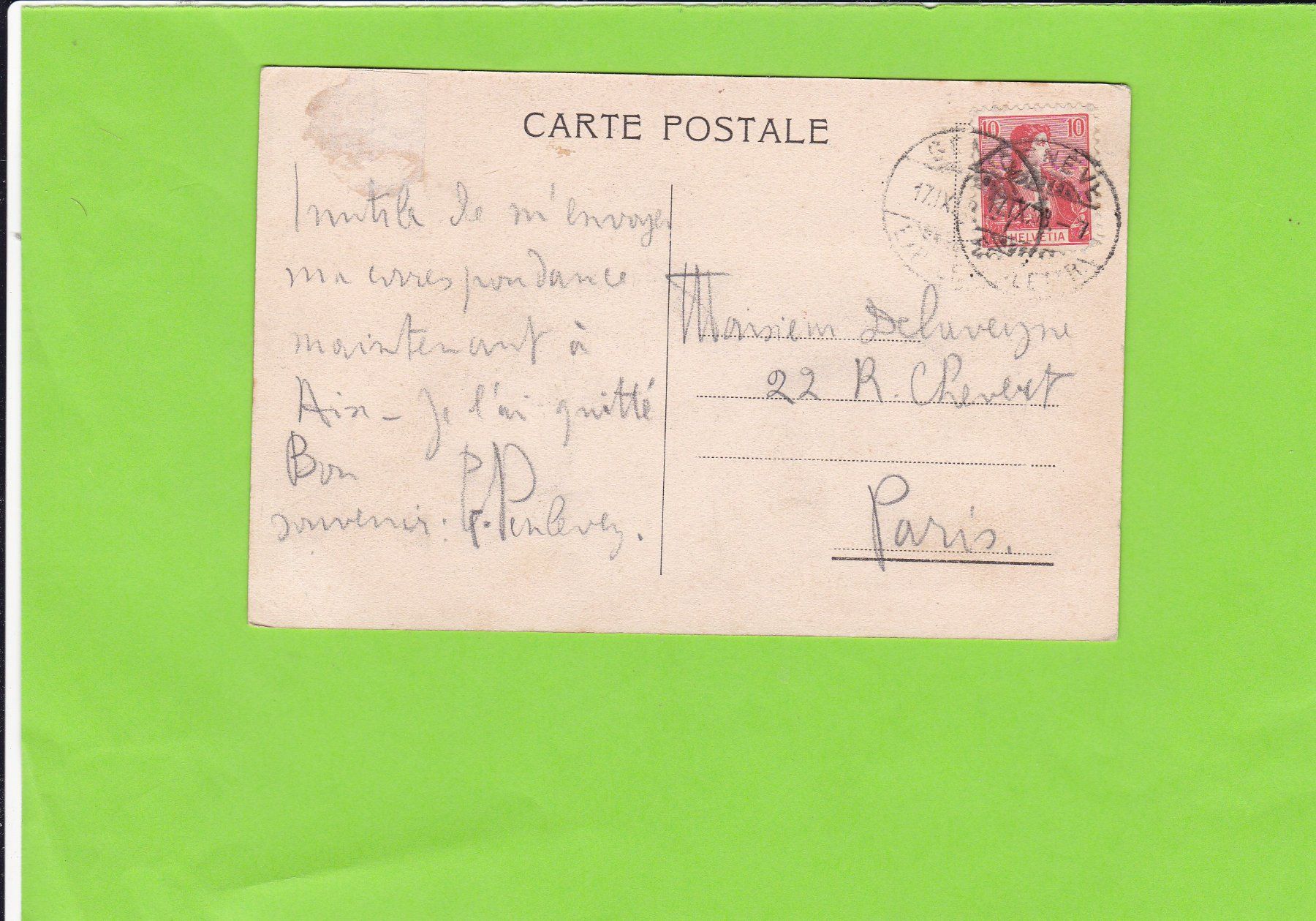Cartoline postali: Rentrée au châlet – Usato da St. Peterzell venduto da neckertal 1