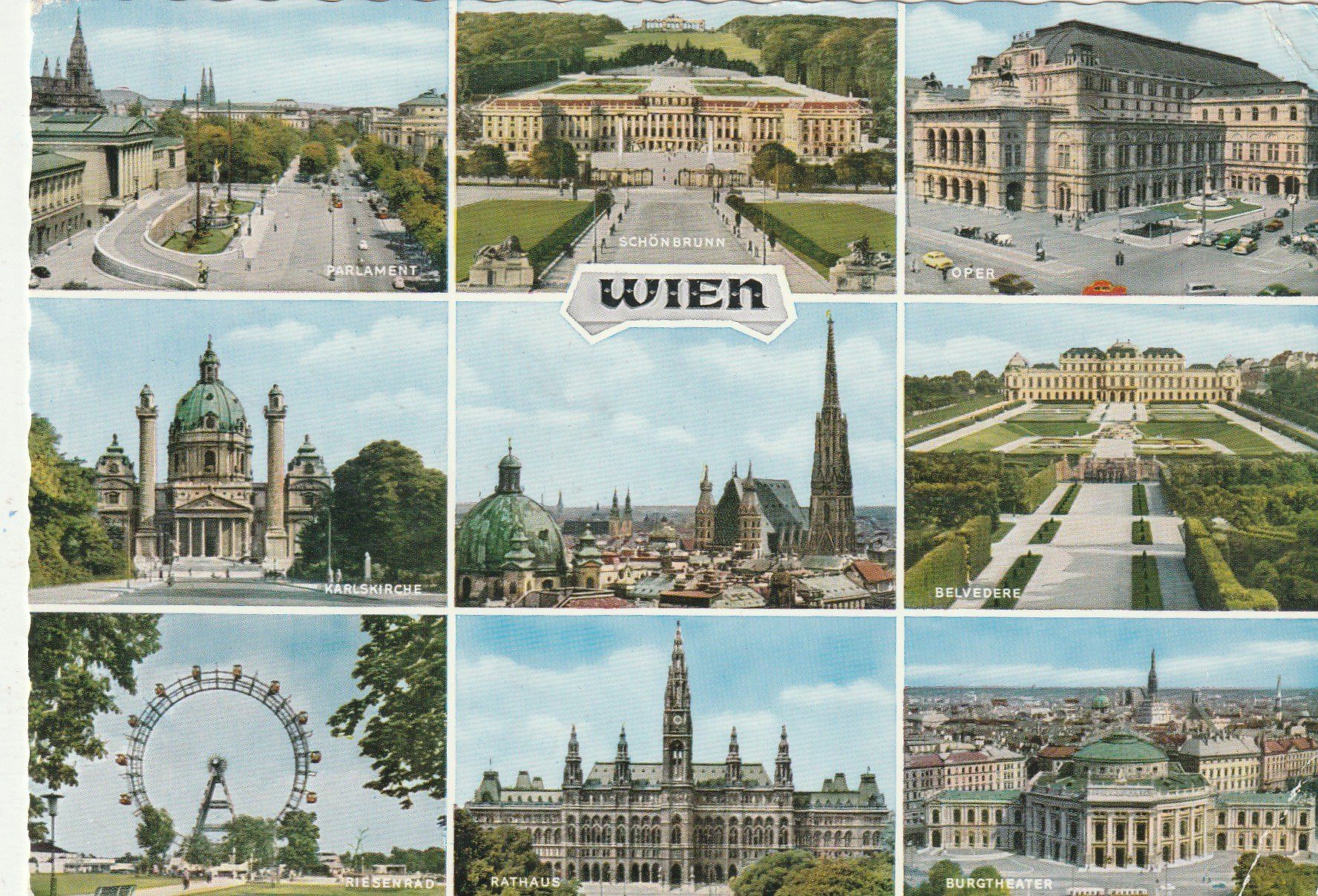 Cartoline postali: 4 Karten Wien – Usato da Lumbrein venduto da made02 2