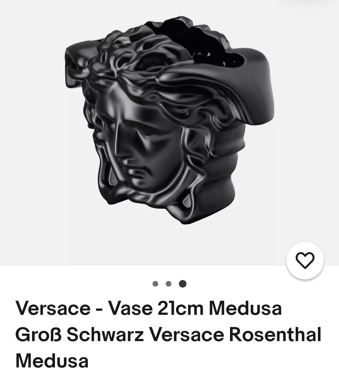 Versace Vasen & Gefässe: Vase - Versace Medusa - 21cm Fabrikneu – Neu (gemäss Beschreibung) aus KLOTEN von Luxurious-Shop 2