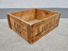alte Holzkiste Kiste Seifenkiste FRIEDRICH STEINFELS LENIS
