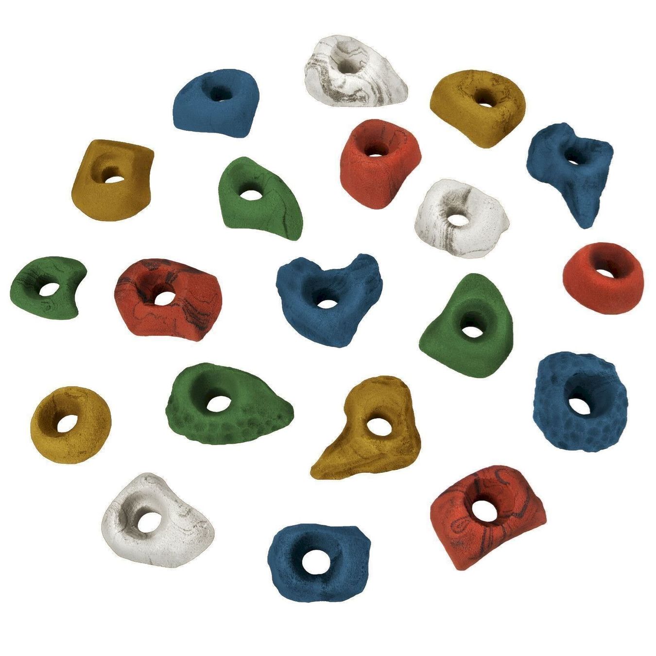 Pareti & prese d'arrampicata: ALPIDEX Klettergriffe S 40 Stück bunt – Nuovo e nell'imballaggio originale da Bottighofen venduto da zaap