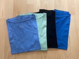 4er Pack Damen T-Shirts V-Ausschnitt Grösse M neu
