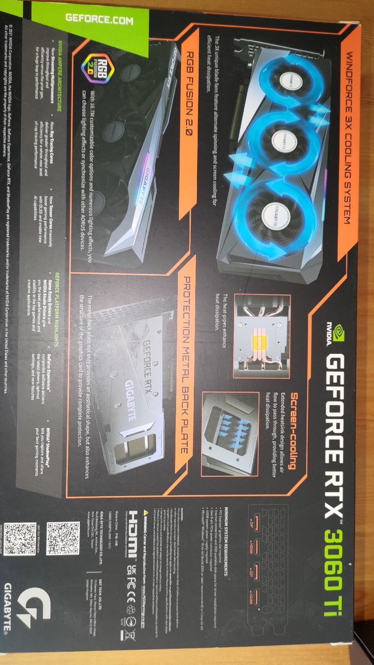 Gigabyte Schede grafiche: Gigabyte rtx 3060 TI OC 8Gb – Nuovo (secondo la descrizione) da Bern venduto da fuchur08 3