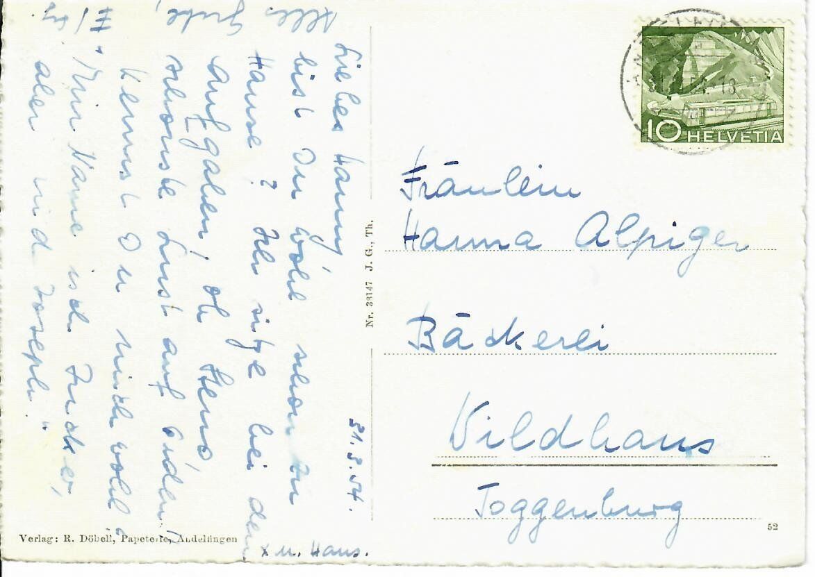 Ansichtskarten: Andelfingen – Gebraucht aus Hochdorf von Ziegel-16 1