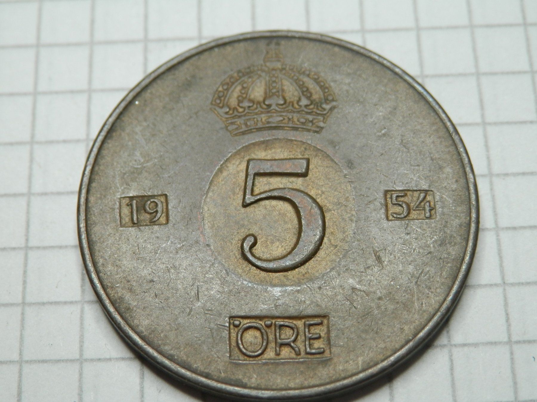 Tutti le monete: Schweden  5 Öre, 1954 – Usato da Weiach venduto da weiach81 1