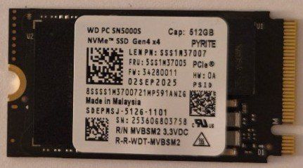 Western Digital Dischi rigidi: WD SSD M.2 NVME 2242 512 GB – Usato da Benglen venduto da Deleter